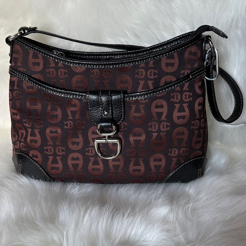 Etienne Aigner Vintage Brown Black handbag